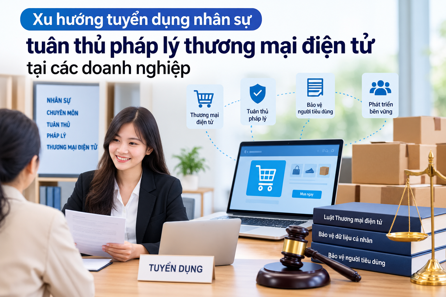 Xu hướng tuyển dụng nhân sự tuân thủ pháp lý thương mại điện tử tại các doanh nghiệp